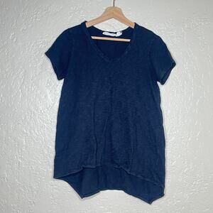 Wilt Shrunken Boyfriend Tee Minimalist Casual Slub Cotton Women Black Medium